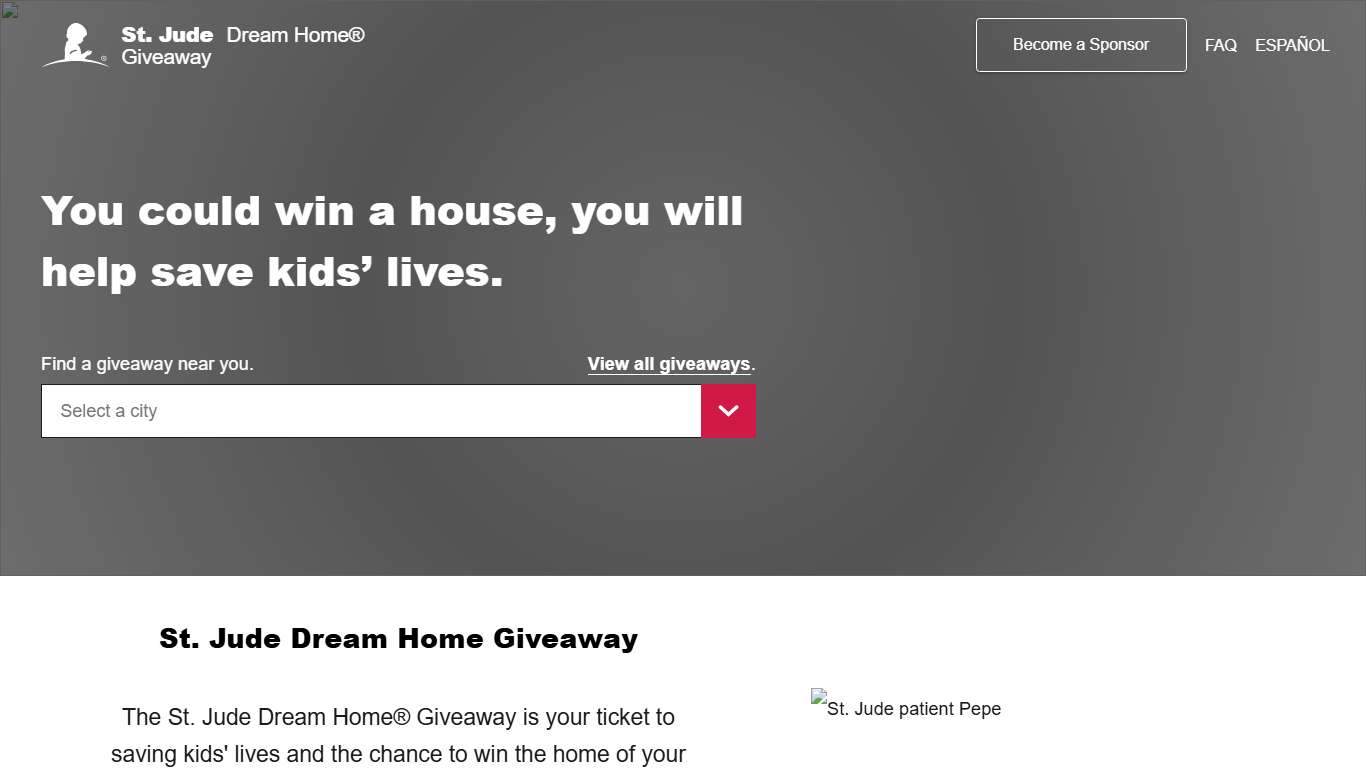 2026 Dream Home Giveaway - St. Jude Children’s Research Hospital